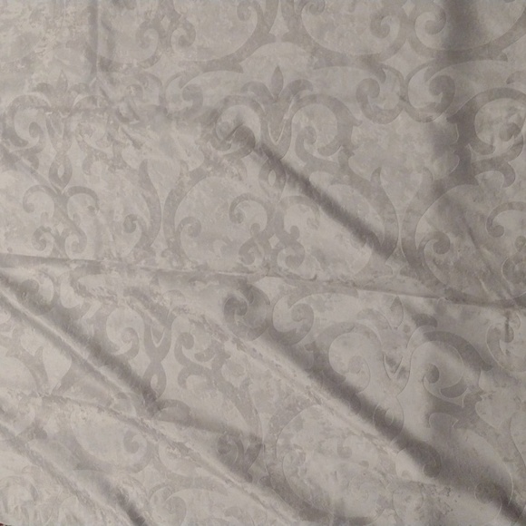 NEW Heavy Purple Gray Velvet Burnout Curtain Panel 84" - Picture 2 of 14